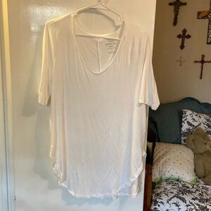 Torrid white amazing shirt for anything wear size 12/L torrid size 0